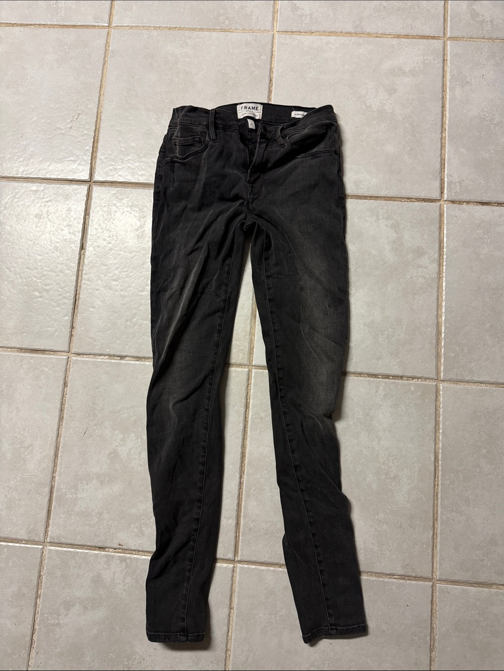 Frame Denim Black Skinny Women's Jeans
